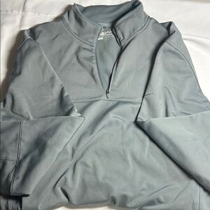 Nike Gray Zip Up Sweater Performance Fabric